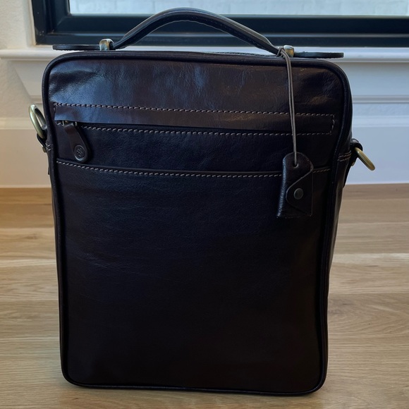 Maxwell Scott Leather Satchel Black or Brown Leather; Leather Satchel Bag - Picture 9 of 10